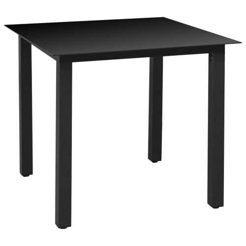 Vrtna garnitura - 3-dijelni vrtni blagovaonski set crni - Dužina stola 80 cm 2 Cijena