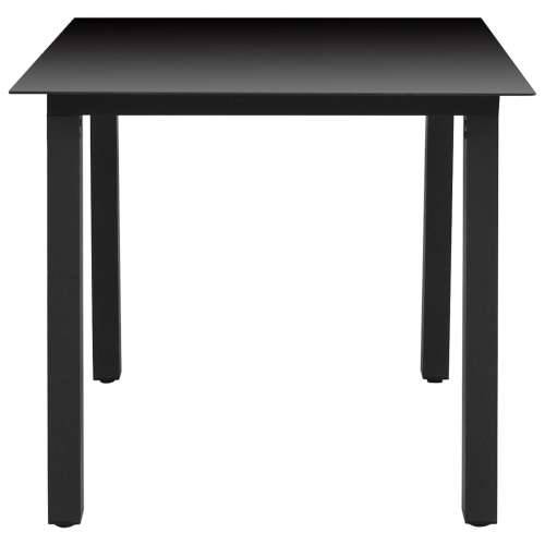 Vrtna garnitura - 3-dijelni vrtni blagovaonski set crni - Dužina stola 80 cm 2 Cijena