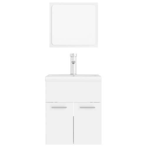 Set kupaonskog namještaja od iverice bijeli - Bijela 41 x 38.5 x 46 cm 1 2 Cijena
