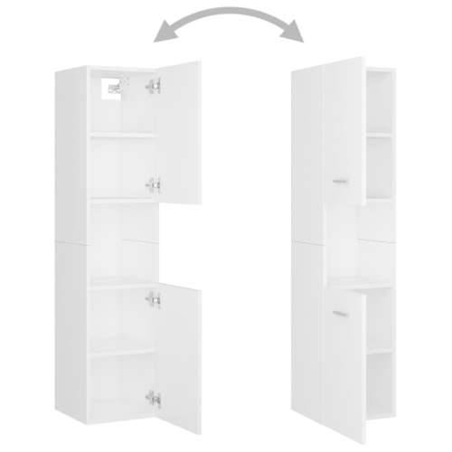 Set kupaonskog namještaja od konstruiranog drva bijeli - Bijela 90 x 38.5 x 46 cm 1 Cijena