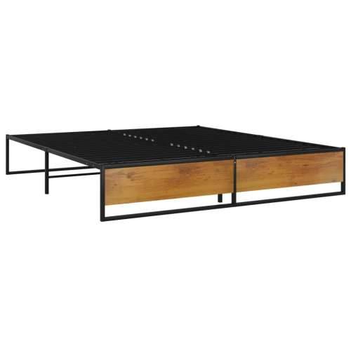 Okvir za krevet crni metalni 140 x 200 cm - 140 x 200 cm Cijena