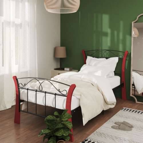 Okvir za krevet crni metalni 90 x 200 cm - black and dark brown 90 x 200 cm Cijena