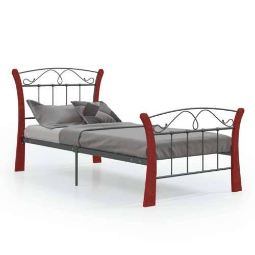 Okvir za krevet crni metalni 90 x 200 cm - black and dark brown 90 x 200 cm Cijena