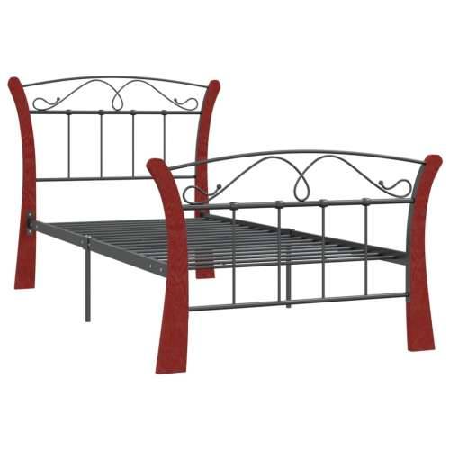Okvir za krevet crni metalni 90 x 200 cm - black and dark brown 90 x 200 cm Cijena