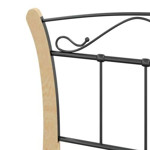 Okvir za krevet crni metalni 90 x 200 cm - black and light brown 90 x 200 cm Cijena
