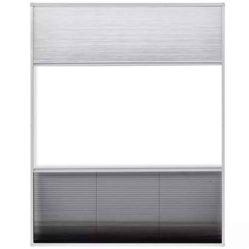 Komarica za prozor Aluminijski 80x100 cm sa Sjenilom  - Bijela 80 x 100 cm Cijena