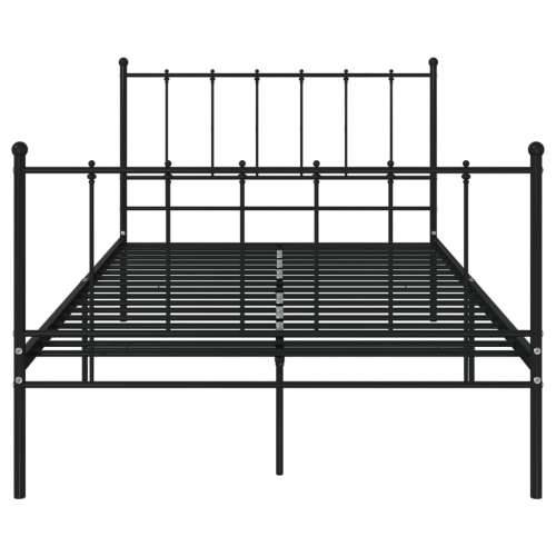 Okvir za krevet crni metalni 120 x 200 cm - Crna 120 x 200 cm Cijena