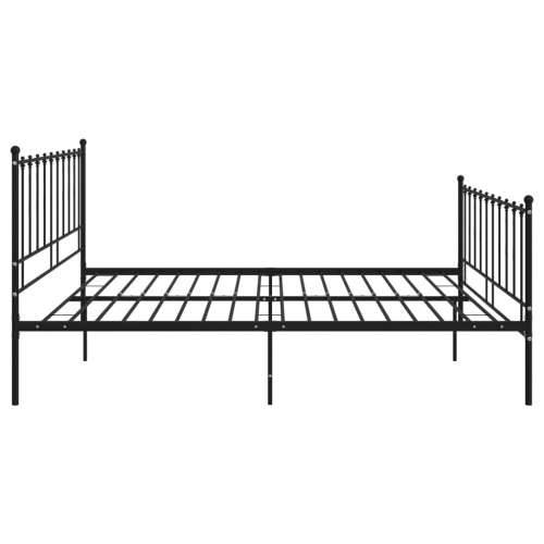 Okvir za krevet crni metalni 200 x 200 cm - Crna 200 x 200 cm Cijena