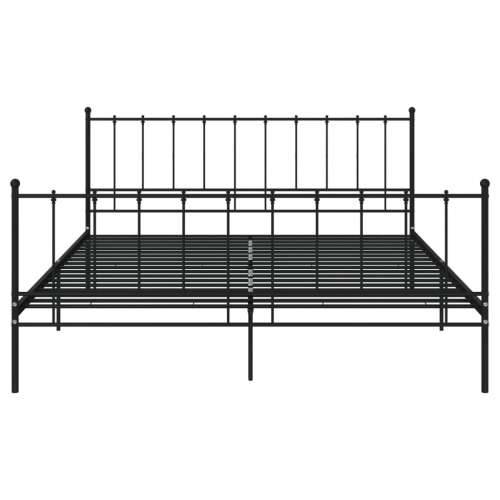 Okvir za krevet crni metalni 200 x 200 cm - Crna 200 x 200 cm Cijena