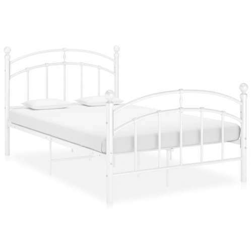 Okvir za krevet bijeli metalni 120 x 200 cm - Bijela 120 x 200 cm Cijena