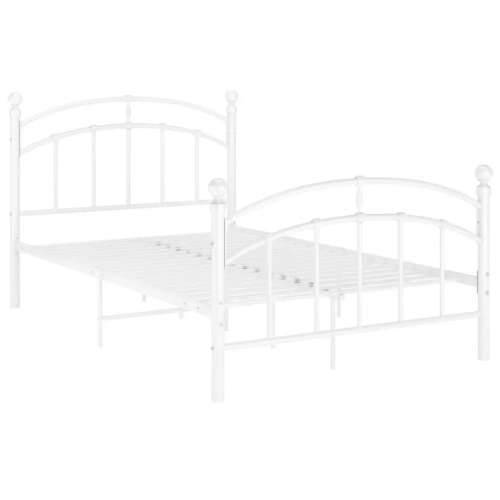 Okvir za krevet bijeli metalni 120 x 200 cm - Bijela 120 x 200 cm Cijena