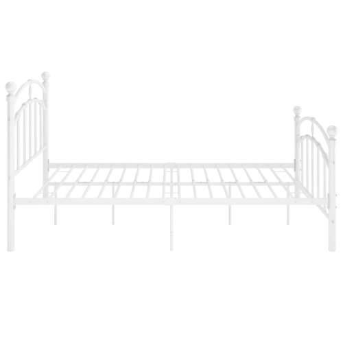 Okvir za krevet bijeli metalni 120 x 200 cm - Bijela 120 x 200 cm Cijena