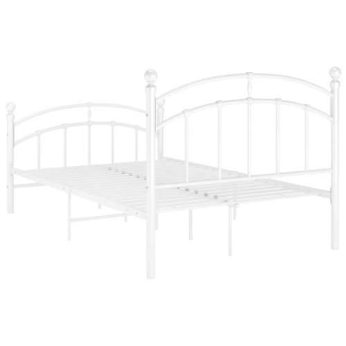 Okvir za krevet bijeli metalni 120 x 200 cm - Bijela 120 x 200 cm Cijena