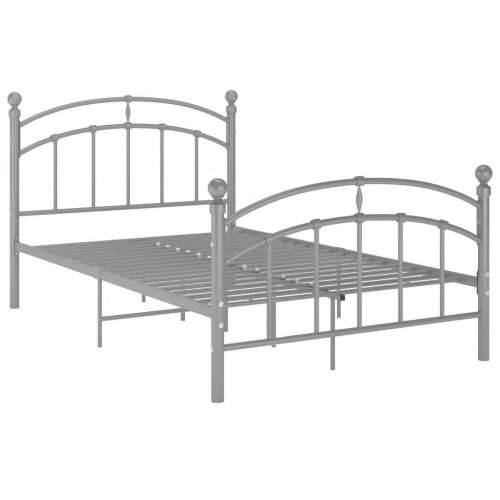 Okvir za krevet sivi metalni 120 x 200 cm - Siva 120 x 200 cm Cijena