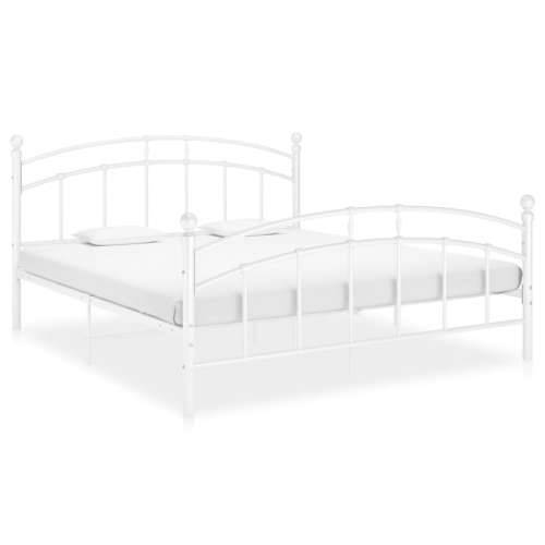 Okvir za krevet bijeli metalni 140 x 200 cm - Bijela 140 x 200 cm Cijena