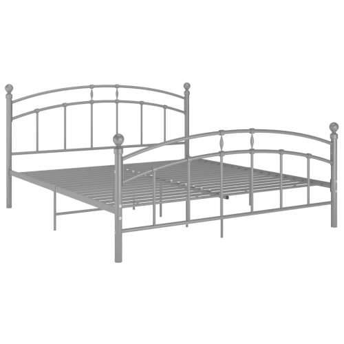 Okvir za krevet sivi metalni 160 x 200 cm - Siva 160 x 200 cm Cijena