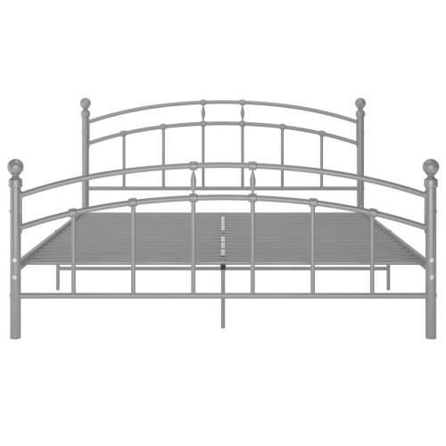 Okvir za krevet sivi metalni 160 x 200 cm - Siva 160 x 200 cm Cijena