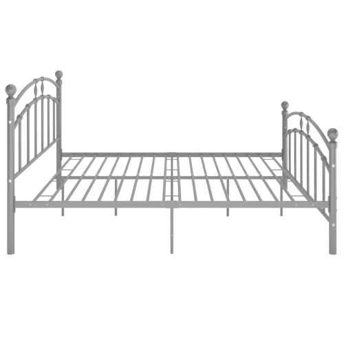 Okvir za krevet sivi metalni 160 x 200 cm - Siva 160 x 200 cm Cijena