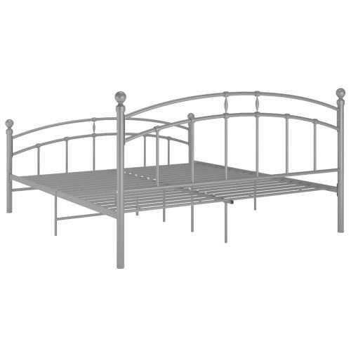 Okvir za krevet sivi metalni 160 x 200 cm - Siva 160 x 200 cm Cijena