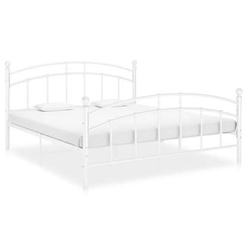 Okvir za krevet bijeli metalni 180 x 200 cm - Bijela 180 x 200 cm Cijena