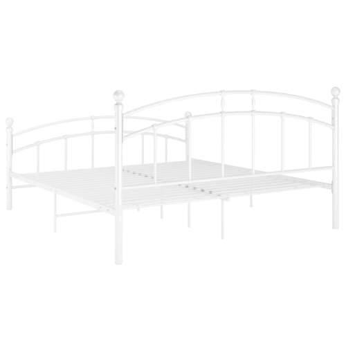 Okvir za krevet bijeli metalni 180 x 200 cm - Bijela 180 x 200 cm Cijena