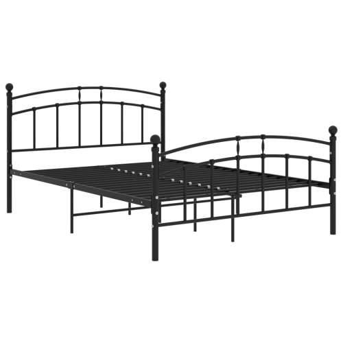 Okvir za krevet crni metalni 200 x 200 cm - Crna 200 x 200 cm Cijena