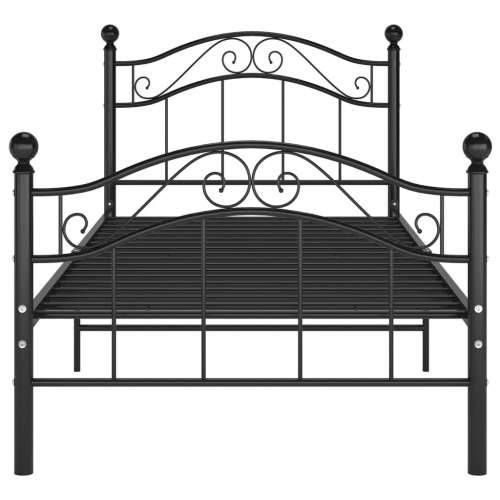 Okvir za krevet crni metalni 90 x 200 cm Crna 90 x 200 cm Cijena