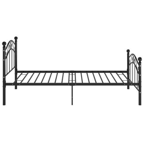 Okvir za krevet crni metalni 90 x 200 cm Crna 90 x 200 cm Cijena