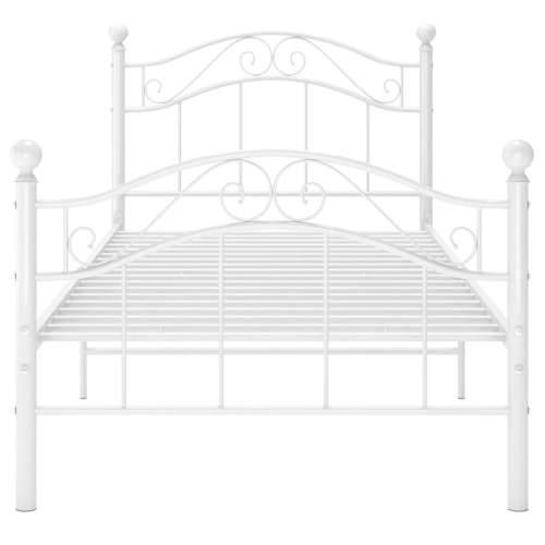Okvir za krevet bijeli metalni 90 x 200 cm - Bijela 90 x 200 cm Cijena