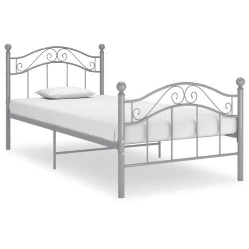 Okvir za krevet sivi metalni 90 x 200 cm Siva 90 x 200 cm Cijena