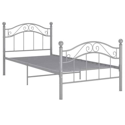 Okvir za krevet sivi metalni 90 x 200 cm Siva 90 x 200 cm Cijena
