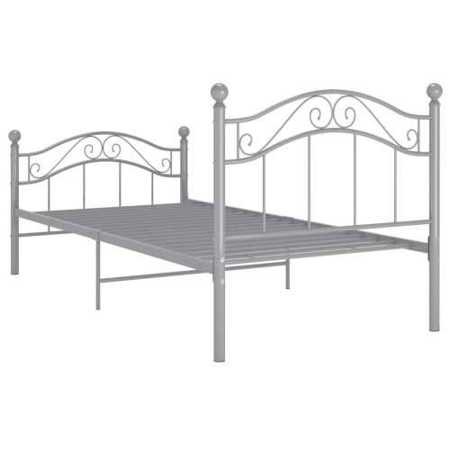 Okvir za krevet sivi metalni 90 x 200 cm Siva 90 x 200 cm Cijena