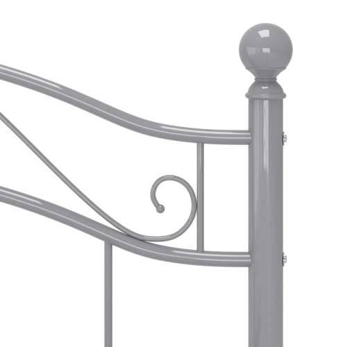 Okvir za krevet sivi metalni 90 x 200 cm Siva 90 x 200 cm Cijena