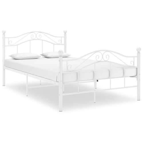 Okvir za krevet bijeli metalni 120 x 200 cm - Bijela 120 x 200 cm Cijena