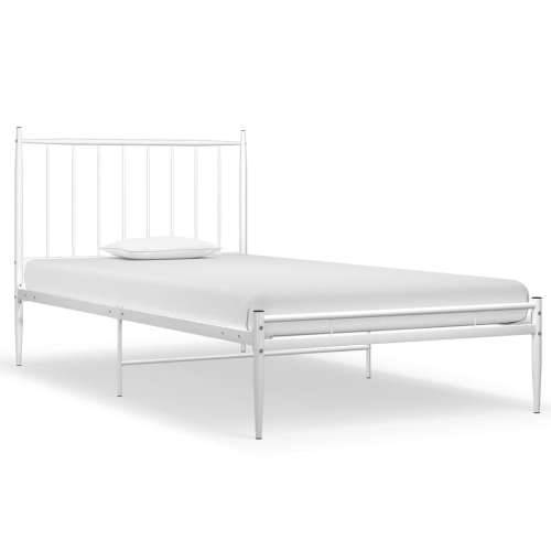 Okvir za krevet bijeli metalni 100 x 200 cm - Bijela 100 x 200 cm Cijena
