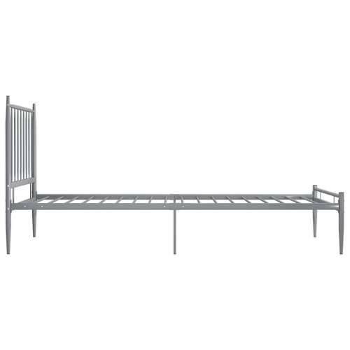 Okvir za krevet sivi metalni 100 x 200 cm - Siva 100 x 200 cm Cijena