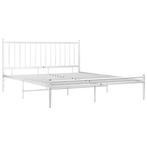 Okvir za krevet bijeli metalni 180 x 200 cm - Bijela 180 x 200 cm Cijena