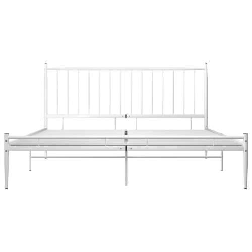 Okvir za krevet bijeli metalni 200 x 200 cm Bijela 200 x 200 cm Cijena