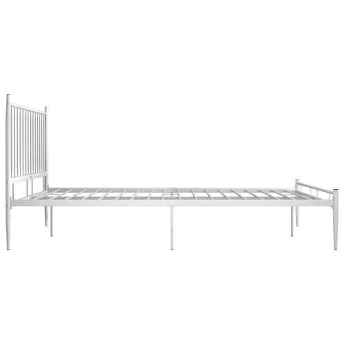 Okvir za krevet bijeli metalni 200 x 200 cm Bijela 200 x 200 cm Cijena