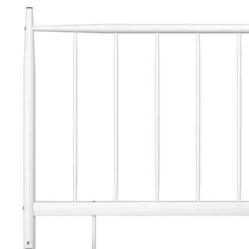 Okvir za krevet bijeli metalni 200 x 200 cm Bijela 200 x 200 cm Cijena