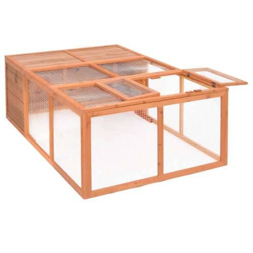Vrtni kavez za životinje 150 x 100 x 50 cm od masivne jelovine Cijena