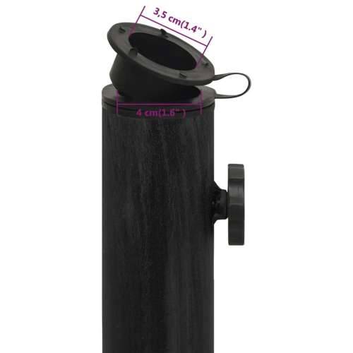 Stalak za suncobran crni 44 x 44 x 31 cm od lijevanog željeza - Crna 44 x 44 x 31 cm 1 Cijena