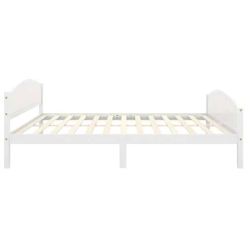 Okvir za krevet od masivne borovine bijeli 140 x 200 cm - Bijela 140 x 200 cm Cijena