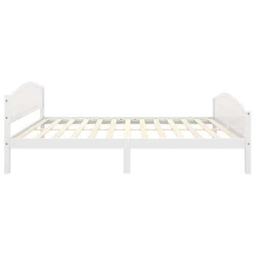 Okvir za krevet od masivne borovine bijeli 160 x 200 cm - Bijela 160 x 200 cm Cijena