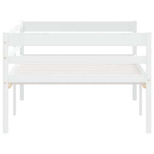 Okvir za krevet od masivne borovine bijeli 90 x 200 cm Bijela Cijena