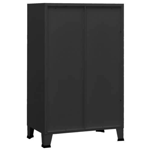 Industrijski sanduk za pohranu crni 70 x 40 x 115 cm metalni - Crna 1 Cijena