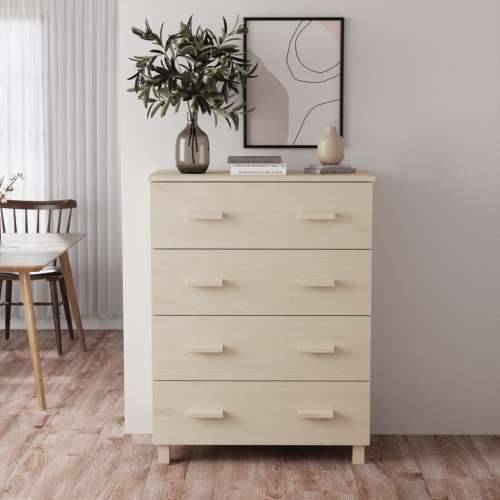 Komoda HAMAR boja meda 79 x 40 x 103,5 cm od masivne borovine - boja meda 1 Cijena