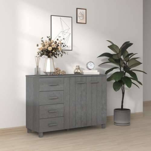 Komoda HAMAR tamnosiva 113 x 40 x 80 cm od masivne borovine - Tamno siva 1 Cijena