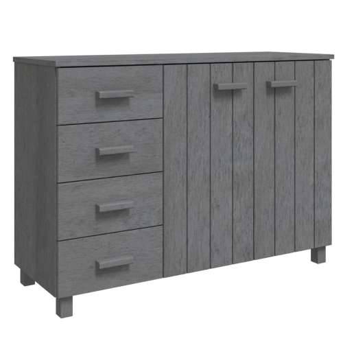 Komoda HAMAR tamnosiva 113 x 40 x 80 cm od masivne borovine - Tamno siva 1 Cijena