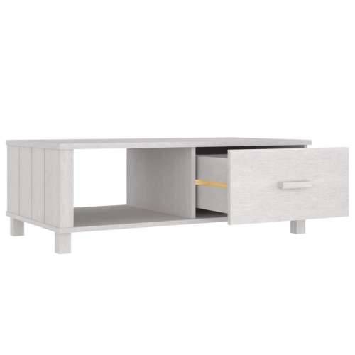 Stolić za kavu HAMAR bijeli 100x55x35 cm od masivne borovine Bijela 1 Cijena